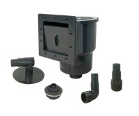 Skimmer pre fóliový bazén vrátane vratnej trysky - antracit