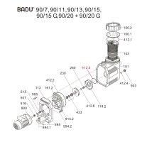 Tesnenie difúzora BADU 90 /7-20