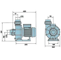 Čerpadlo k protiprúdu JET 550T 95 m3/h - 400 V
