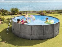 Bazén PRISM FRAME PREMIUM GREYWOOD 5,49x1,22m s KF - INTEX