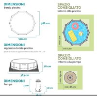 Bazén Metal Frame 3,66x0,76m s KF - INTEX