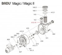 O-krúžok na šróbenie pre čerpadlá Badu Picco a Magic