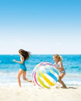 Nafukovacia lopta s farebnými prúžkami 107cm