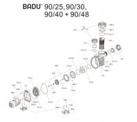 Tesnenie predfiltra čerpadla Badu 90/25,30,40,48