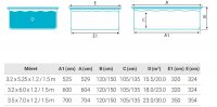 Oválny bazén IBIZA PLUS  700 - 7,00 x 3,50 x 1,50 m