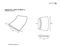 Bazénový lem umelý pieskovec - rádius R100cm, žltý melír