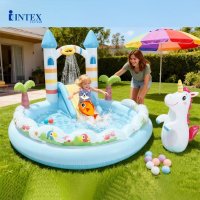 Nafukovacie hracie centrum jednorožcov hrad