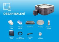 Vírivý bazén PureSpa Bubble GreyStone Deluxe XL INTEX