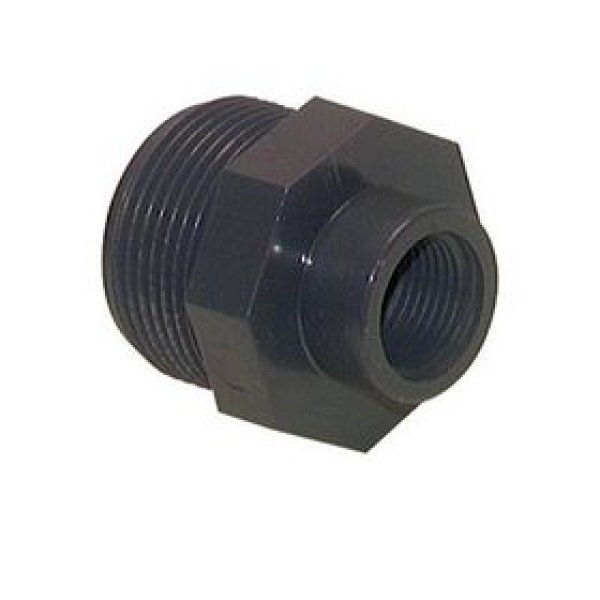 Redukcia potrubia vonkajší závit 1" x vnútorný závit 1/2"