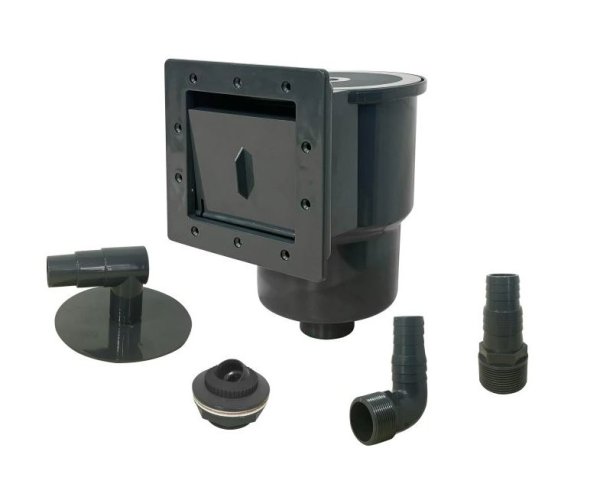 Skimmer pre fóliový bazén vrátane vratnej trysky - antracit