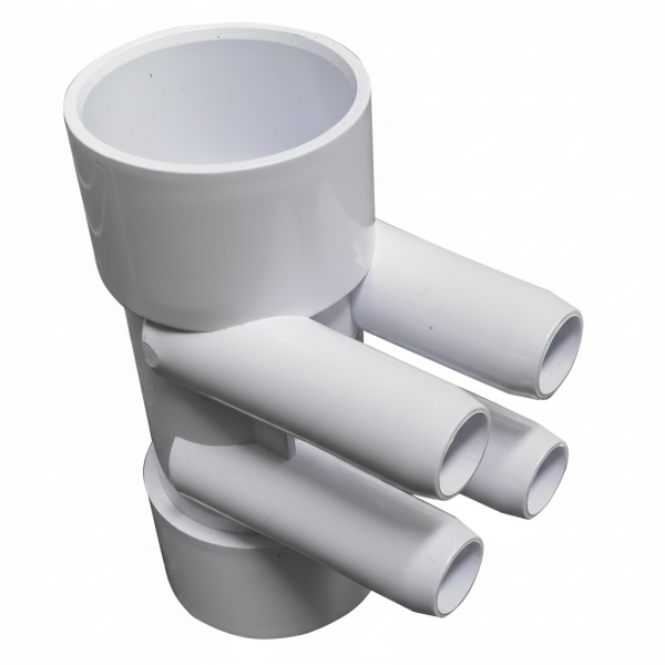 Rozdeľovač vody 2" - 4 x 3/4" - hladký