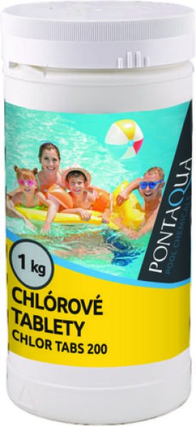 Pontaqua - chlórové tablety  200g  balenie 1 kg